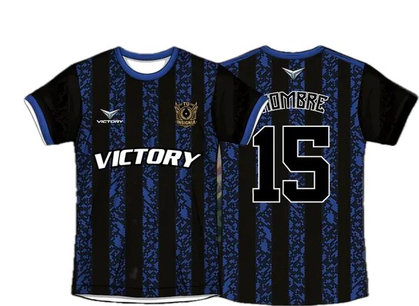 Camiseta Franjas Azul Noche