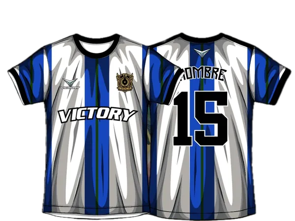 Camiseta Azul Vertical